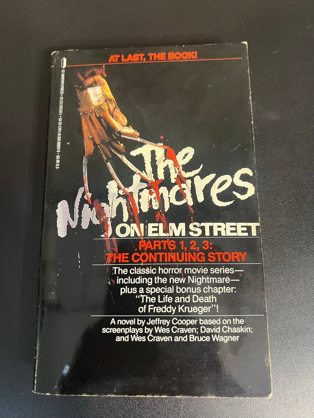 Vintage The Nightmare on Elm Street Parts 1, 2, 3 The Continuing Story paperback